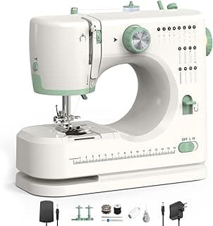 Sewing Machine for Beginners,Double Needle Sewing Machine for Adults,16 Strings of Weaving Dreams,Adjustable Sewing Speed,Suitable for Daily Sewing at Home.