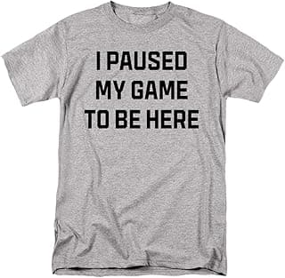 I Paused My Game Unisex Adult T Shirt Collection Athletic Heather image
