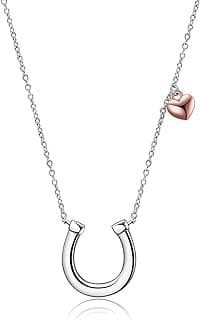 Horseshoe Necklace for Women Sterling Silver Horse Jewelry Gifts for Girls image