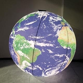 40'' Inflatable Globe, Inflatable Earth Planet Balloon for Educational Institution/Planetarium/Store/Club Decoration