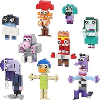 Sideout Building Blocks Set, Mind Emotion World 9 in 1 Joy Toy Model Compatible with Lego, Fantasy Animation Comedy Adventure Movie, Collectible Gift for Boys Girls Children (432 Pieces) image