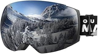 OutdoorMaster Ski Goggles PRO - Frameless, Interchangeable Lens 100% UV400 Protection Snow Goggles for Men & Women image