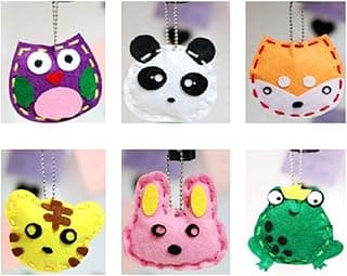 Adam Victor Kids DIY- First Sewing Kit for Kids, Learn to Sew DIY Craft Kits, Lovely Animals Style- Frog, Owl, Fox, Rabbit, Panda and Tiger, Ages 12+ image