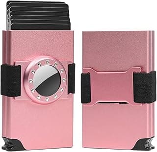 Airtag Wallet for Women Pop Up Card Holder, Twin Aluminum Womens Wallets with Credit Card Slots, Womens Double Compact Wallet, Minimalist Metal Wallet for Women image