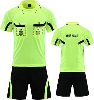 Custom Soccer Referee Jersey - Personalized Referee Shirt and Shorts sets image