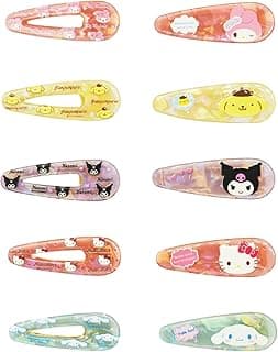 5Pair Kitty Family 10 Pcs Hair Clips Barrettes Kitty Cat Pattern Metal Snap Hair Clips Kuomi Cartoon Haripins Kawaii Cinamo Hair Accessories for Girls Kids Teens image