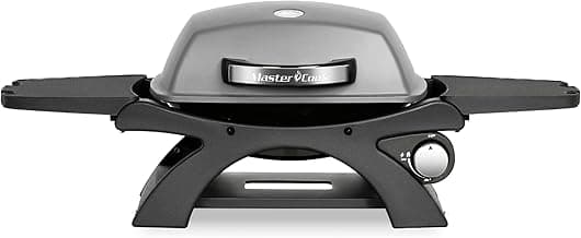 MASTER COOK Tabletop Gas Grill, 11500 BTU Portable Propane Grill Outdoor with Removable Side Shelves for BBQ Camping Patio Backyard image