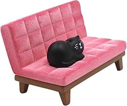 Cute Cat Cellphone Stand Resin Miniature Coach Shaped Desk Phone Holder Mount for Girls Smartphones image