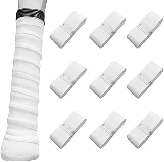 9 Pieces Tennis Pickleball Paddle Badminton Racket Over Grip, Tacky Feel Grip Tape, Tennis Overgrips with Velvety Comfort for Anti Slip and Absorbent Grip image