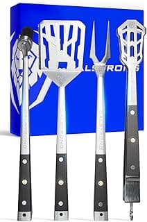 Dalstrong 4-Piece Professional BBQ Pitmaster Grill Set - Premium High-Carbon Stainless Steel Grilling Accessories - 18 inch Length - Silicone Brush, Spatula, Tongs, Fork - G10 Handles Kitchen Set image