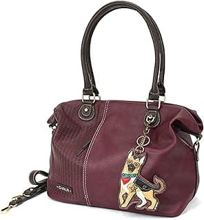 German Shepherd Laser Cut Large Crossbody Tote Shoulder Handbag, Dog Mom image