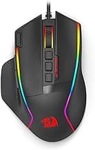 Redragon Gaming Mouse, Wired Gaming Mouse 26,000 DPI Opitacl Sensor, Ergonomic Mouse with Fire Button, Macro Editing Programmable RGB Mouse for Laptap/PC/Mac image