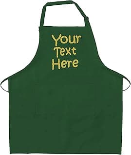 Custom Personalized Apron for Adults, Men, Women, Grill, Kitchen - Add any Name or Text