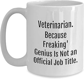 Veterinarian Gifts from Friends, A Funny White Coffee Mug for Christmas image