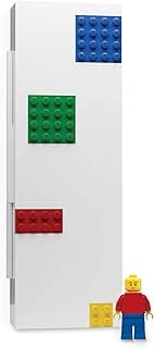 Lego Stationery Pencil Box with Four Building Bricks and Lego Minifigure (Minifigure Colors May Vary) image