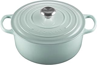 Le Creuset Enameled Cast Iron Signature Round Dutch Oven with Lid, 5.5 Quart, Sea Salt image