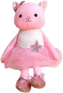Plush Ballerina Dolls Kitten Cat Stuffed Animals Toys Ballet Dance Recital Gifts for Girls 15.5 Inches (Pink) image