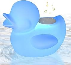 Floating Pool Lights LED Duck-Shaped Floating Speaker Pool Floating Lights IPX7 for Pool and Hot Tub Speaker (A)
