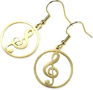 Music Note Earring Set Gift for Music Lover, 925 Sterling Silver Earrings, Birthday Gift for Women, Dainty Earrings for Daughter, Minimalist Earring Gift for Girl, Christmas Gift image