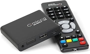 Micca Speck 4K Ultra-HD Digital Media Player for USB Drives and MicroSD Cards, Digital Signage, H.265/HEVC H.264/AVC MP4 MKV Videos MP3 Music JPG Photos, 4K HDMI, Analog AV, Auto Play and Resume image
