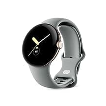 Google Pixel Watch 1st Gen (Previous Model) - Android Smartwatch with Fitbit Activity Tracking - Heart Rate Tracking Watch - Champagne Gold Stainless Steel case with Hazel Active band - LTE