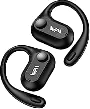 Open Ear Headphones,Bluetooth 5.3 Air Conduction Wireless Earbuds,Comfort & Secure Fit ,Powerful Bass,Clear Calls,30H Playback,Light Weight Open Headphones with Ear-Hook for Workout,Running,Black image