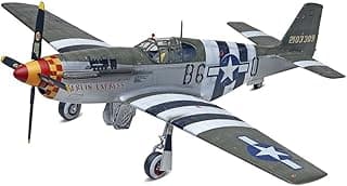 Revell Level 4 Model Kit North American P-51B Mustang Fighter Aircraft 1/32 Scale Model image