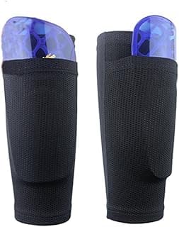 Soccer Shin Guard Sock, Leg Performance Support Football Compression Calf Sleeves with Pocket Can Holding Shin Pads, Breathable Youth Soccer Shin Guard Socks for Beginner or Elite Athlete image