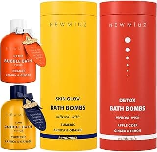 Luxurious Natural and Skin Care Bath Set Gifts for Women and Men - Pack of 4 image