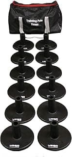 Weighted Bases for Agility Poles Training Set - Rubber - Set of 12