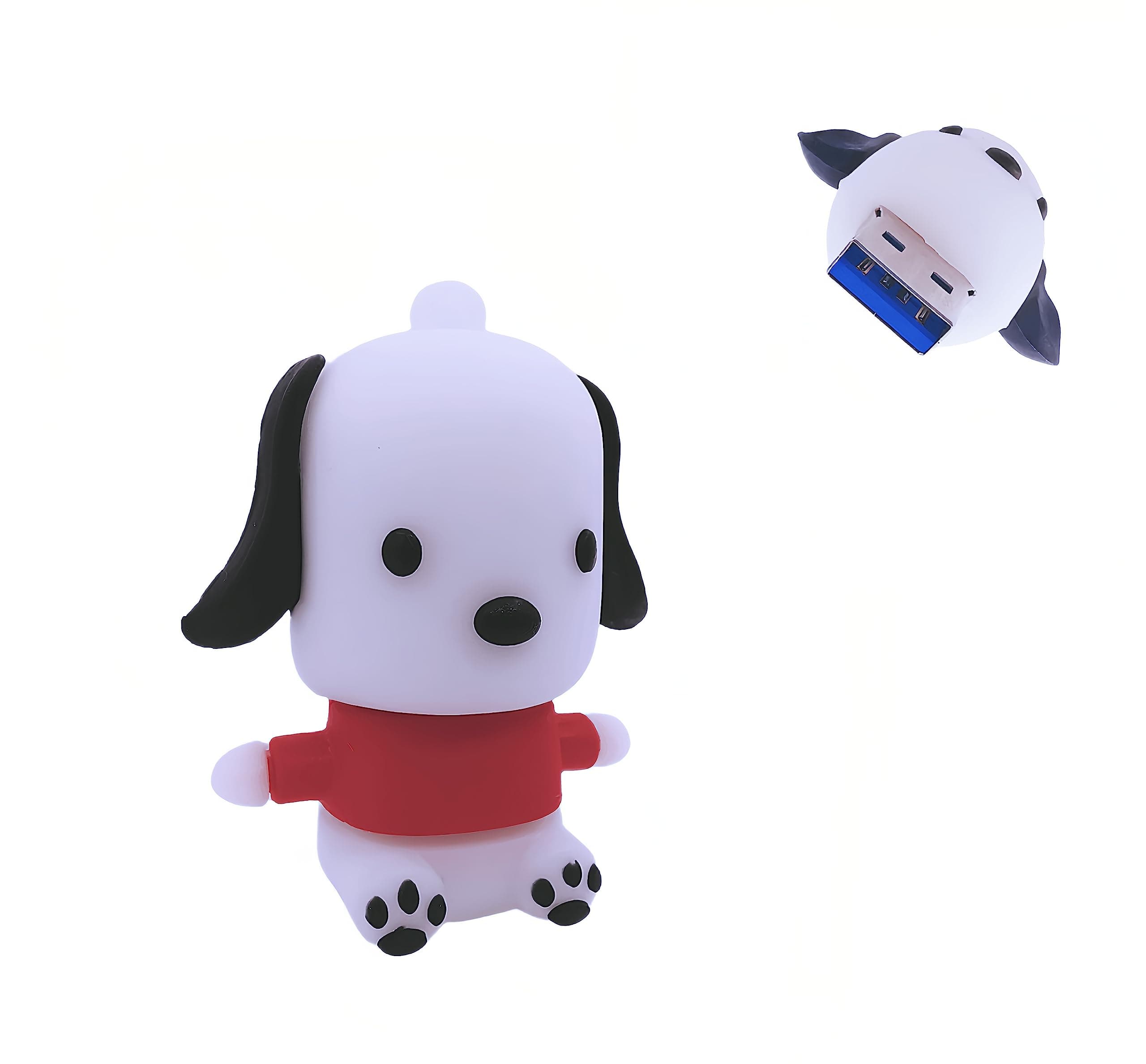 128GB USB 3.0 Flash Drive Novelty Cartoon Puppy Dog High Speed Pen Drive Data Storage