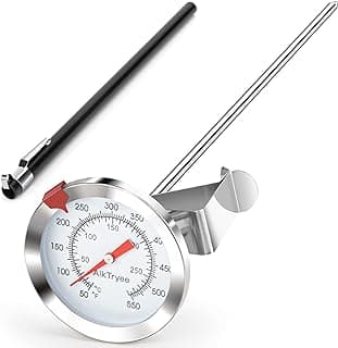 Candy Thermometer Cooking Thermometer with Instant Read Dial Meat Thermometer for Cooking Candy Deep Fry Oven by AikTryee