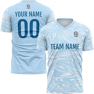 Custom Soccer Jersey Kids Adults Personalized Soccer T-Shirts with Team Name Number Logo image