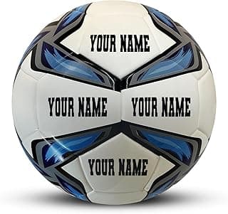 HAMMET Customized Soccer Ball with Name or Text – Sizes 3, 4 or 5 - Personalized Soccer Gifts for Son, Daughter, Boy or Girl