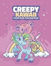 Adorable Pastel Goth Coloring Book: cute creepy kawaii & unicorn-themed activities with Goth Patterns and Doodles for Adults, Teens, and Kids image
