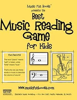 Best Music Reading Game for Kids: An Interactive Children's Music Reading Game with Coloring Pages and Music Fun Facts (Game, Coloring and Song Book Series) image