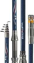 Reel and Fishing Rod Combo Portable Telescopic Fishing Pole and Reel Combos Fishing Gear Set for Beginner Adults Saltwater Freshwater, Metal Wheel Seat Ceramic Guide Ring Fishing Rod image