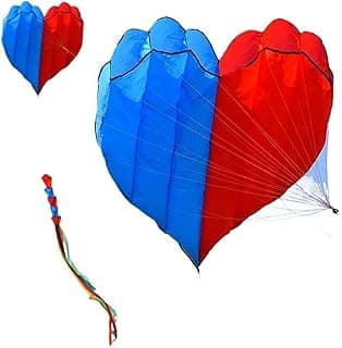 Heart Kites Inflatable Kites, Fly Nylon Fabric Kite, Big Kite String Steering Kite, Outdoor Toys for Adults image