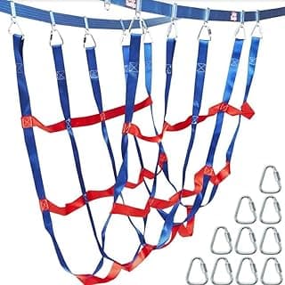 Cargo Net Attachment Double Slackline Accessories | Ninja Slackline Accessories | Double Slackline Course Sets | Climbing Wall | Climbing Equipment | Playground Equipment Outdoor image