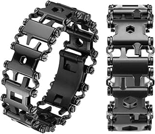 Multitool Bracelet for Men, 29 in 1 Tools Stainless Steel Multifunctional Bracelet, Travel Friendly, Multitool Survival Bracelet Suitable for Sailing Travel Camping Hiking image