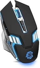 Bluetooth Mouse Wireless Gaming Mouse, RGB Rechargeable Multi Device Mouse, Quiet Click, 7-Color Backlit, LED Light up Computer Mice for Laptop PC iPad Tablet MacBook Chromebook Office Games - Black image