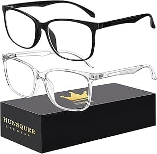 hunsquer Blue Light Glasses Men Blue Light Blocking Glasses Women image