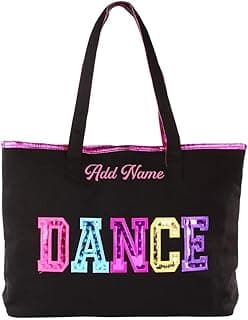 Personalized Embroidered Dance Tote Bag image