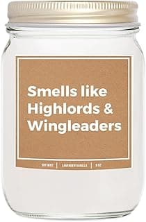 YouNique Designs Highlords Candle 8 Oz - Bookish Candles, Book Lovers Gifts, Book Themed Gifts for Book Lovers Women, Book Club Gifts Ideas, Reading Themed Gifts (Lavender & Vanilla) image