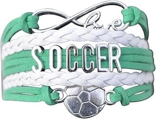 Soccer Adjustable Bracelet - Soccer Fan Jewelry - Sporty Accessory with Ball Charm - Gift for Enthusiasts, Players, and Coaches - Game Day and Team Spirit Gear image