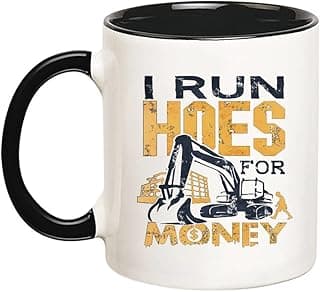 Fonhark - Funny Heavy Machinery Operator Backhoe Plumber Excavator Construction Mug, 11 Oz Novelty Coffee Mug/Cup image