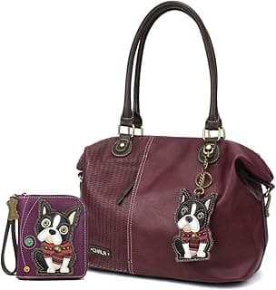 Boston Terrier Zip-Around Wristlet Wallet - Dog Mom Gift image
