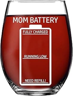 Funny Wine Glass Gift for Moms, Women - 20oz Capacity image