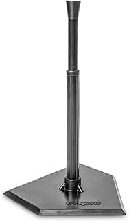 GoSports Baseball & Softball Batting Tee - Adjustable Rubber Hitting Tee, Black or Red image