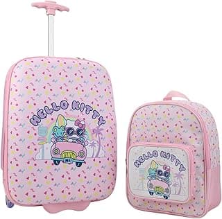 Bioworld Hello Kitty Beach Trip (Pack of 2) Luggage Set - Pink - OSFA image